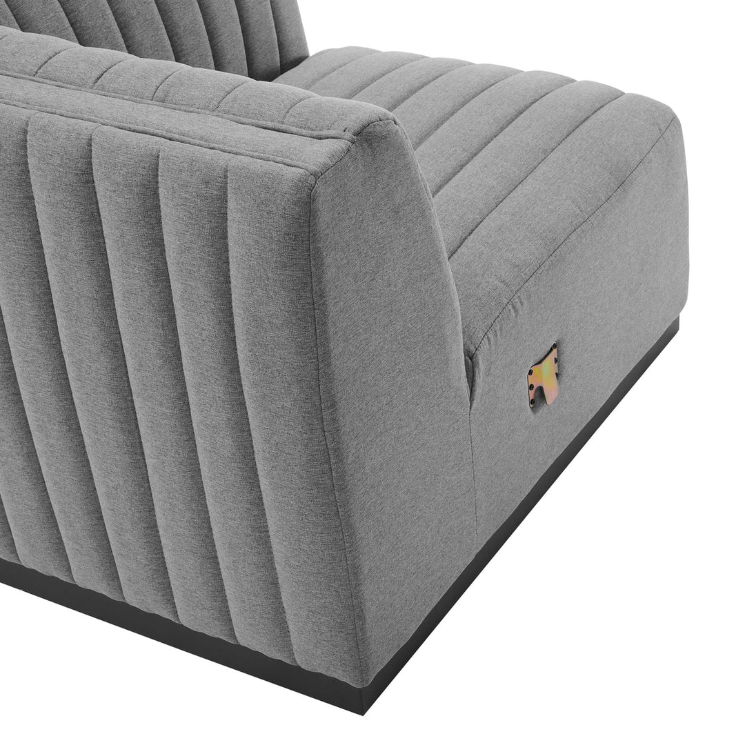 Serene Retreat Tufted Upholstered Fabric Sofa