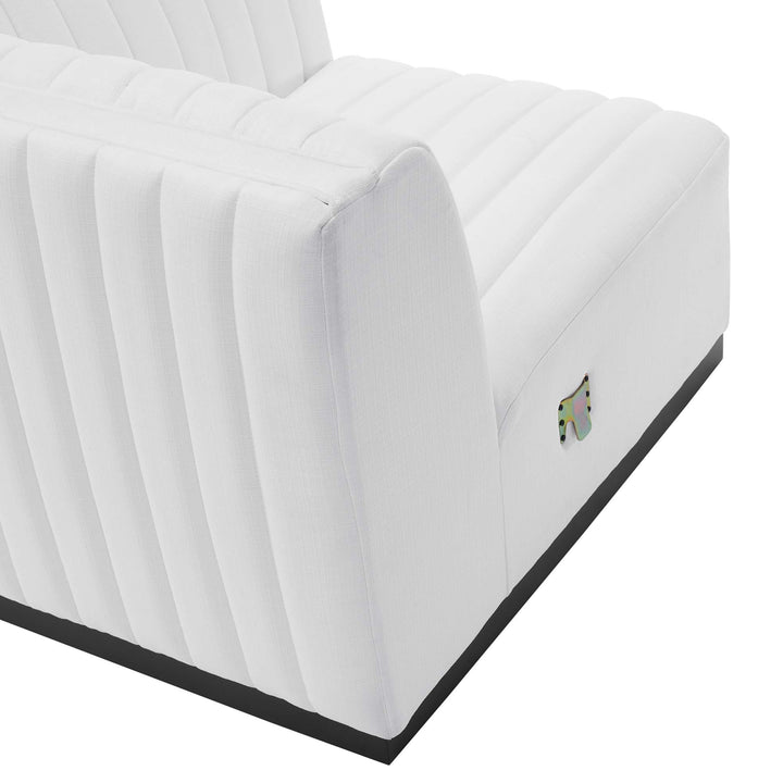Serene Retreat Tufted Upholstered Fabric Sofa
