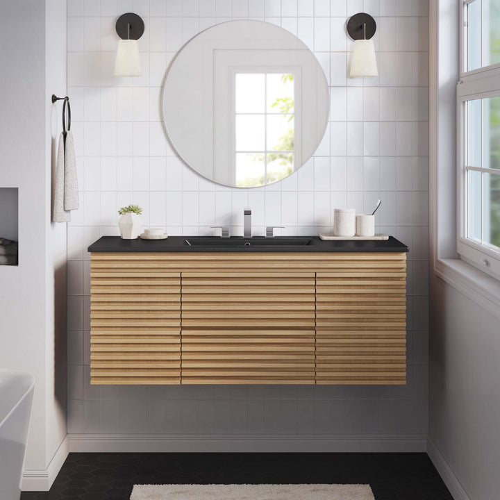 Refine 48" Wall-Mount Bathroom Vanity