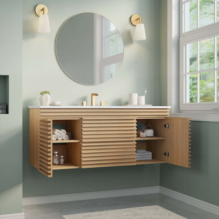 Refine 48" Wall-Mount Bathroom Vanity