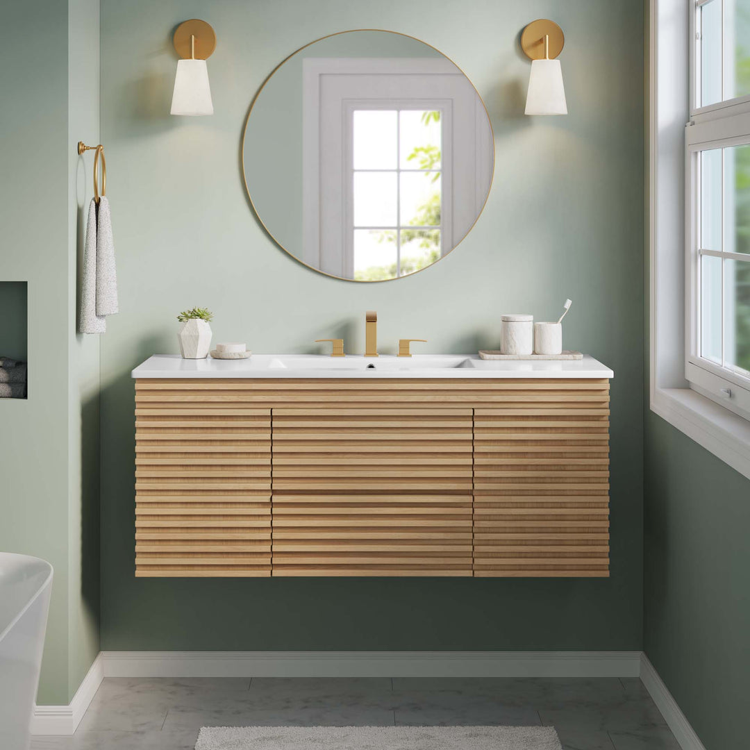 Refine 48" Wall-Mount Bathroom Vanity