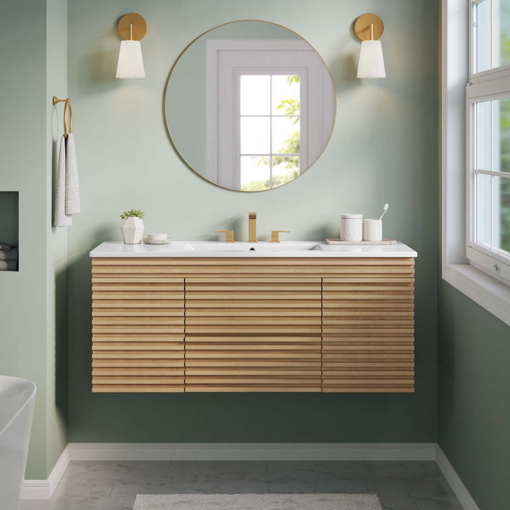 Refine 48" Wall-Mount Bathroom Vanity