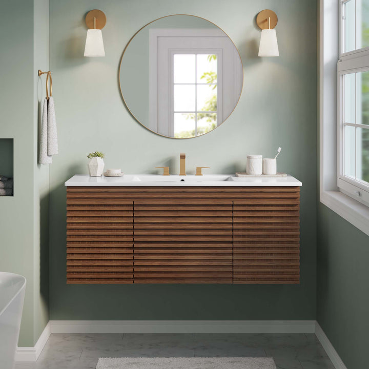 Refine 48" Wall-Mount Bathroom Vanity