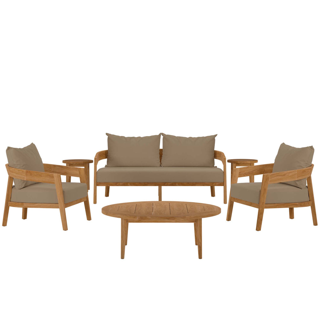 Brisbane 6-Piece Teak Terrace Set