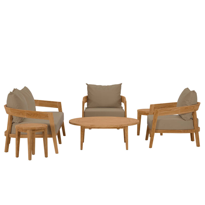 Brisbane 6-Piece Teak Terrace Set