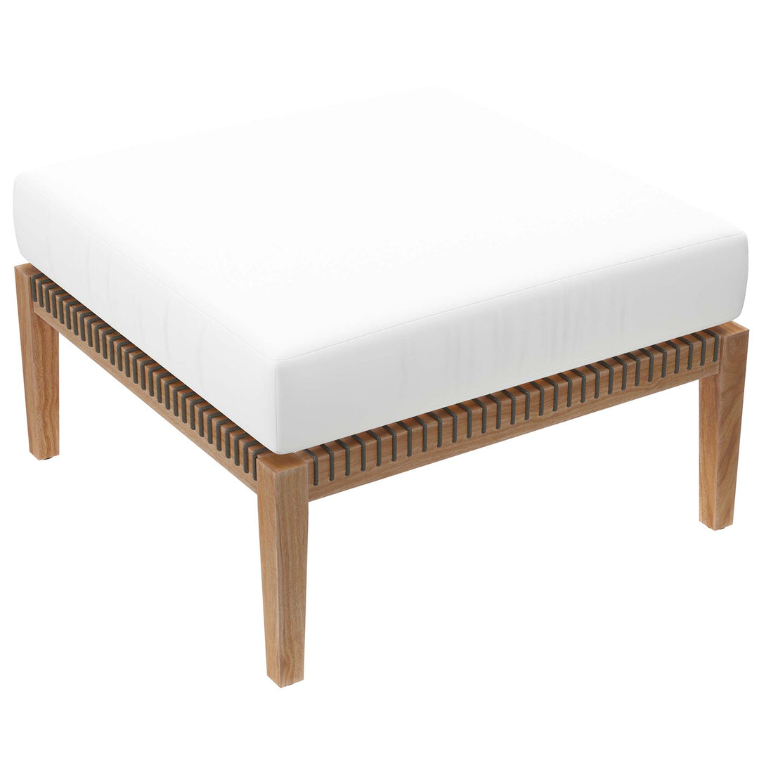 Cypress Outdoor Patio Teak Wood Ottoman