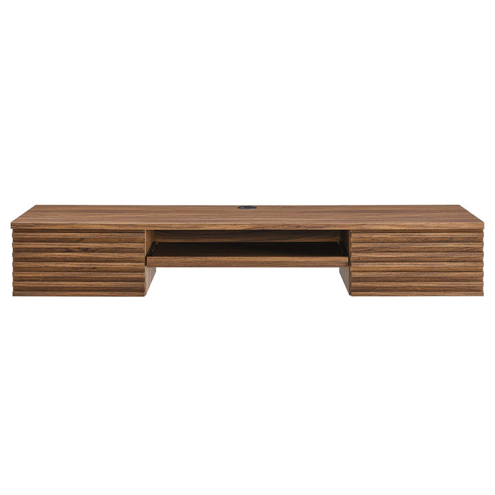 Recline Wall-Mounted Wooden Workstation