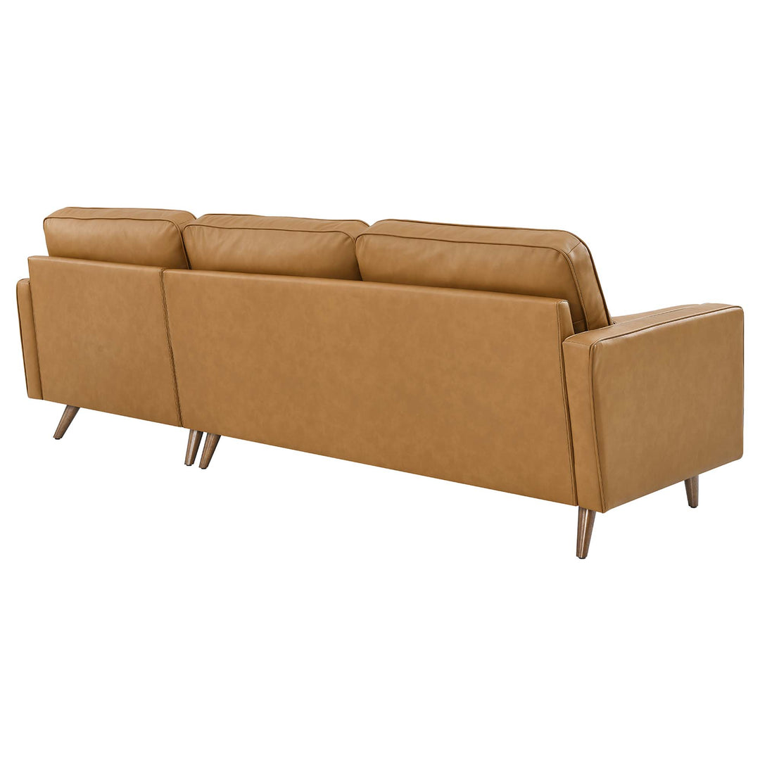 Vanguard 98" Leather Sectional Sofa