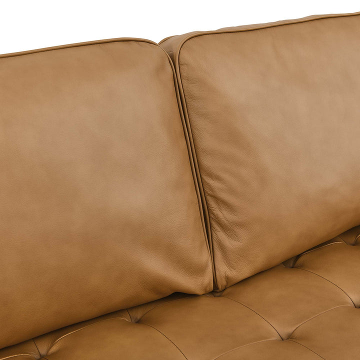 Vanguard 98" Leather Sectional Sofa