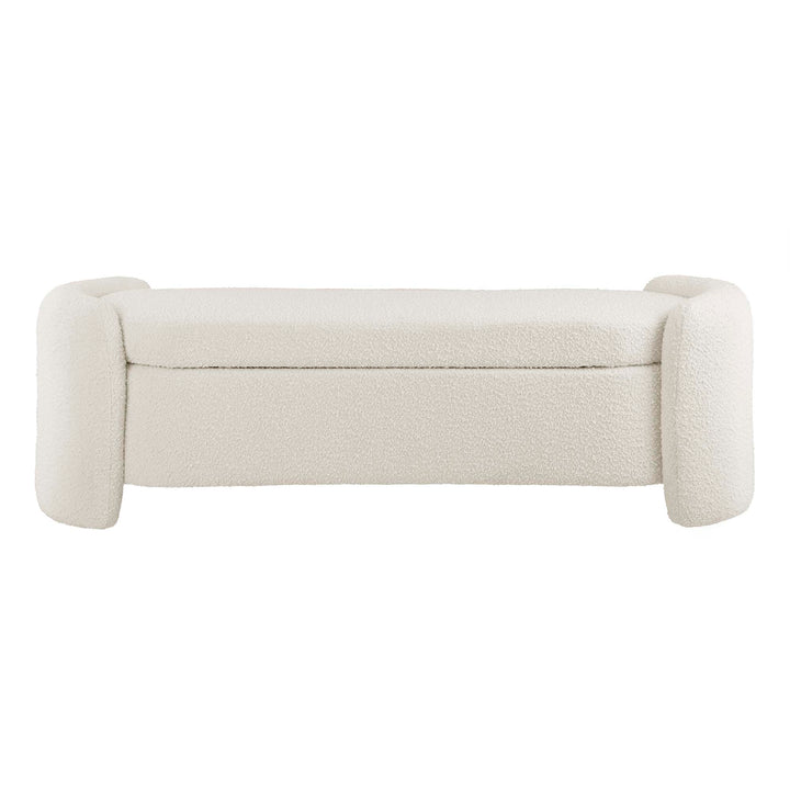 Nimbus Boucle Upholstered Bench