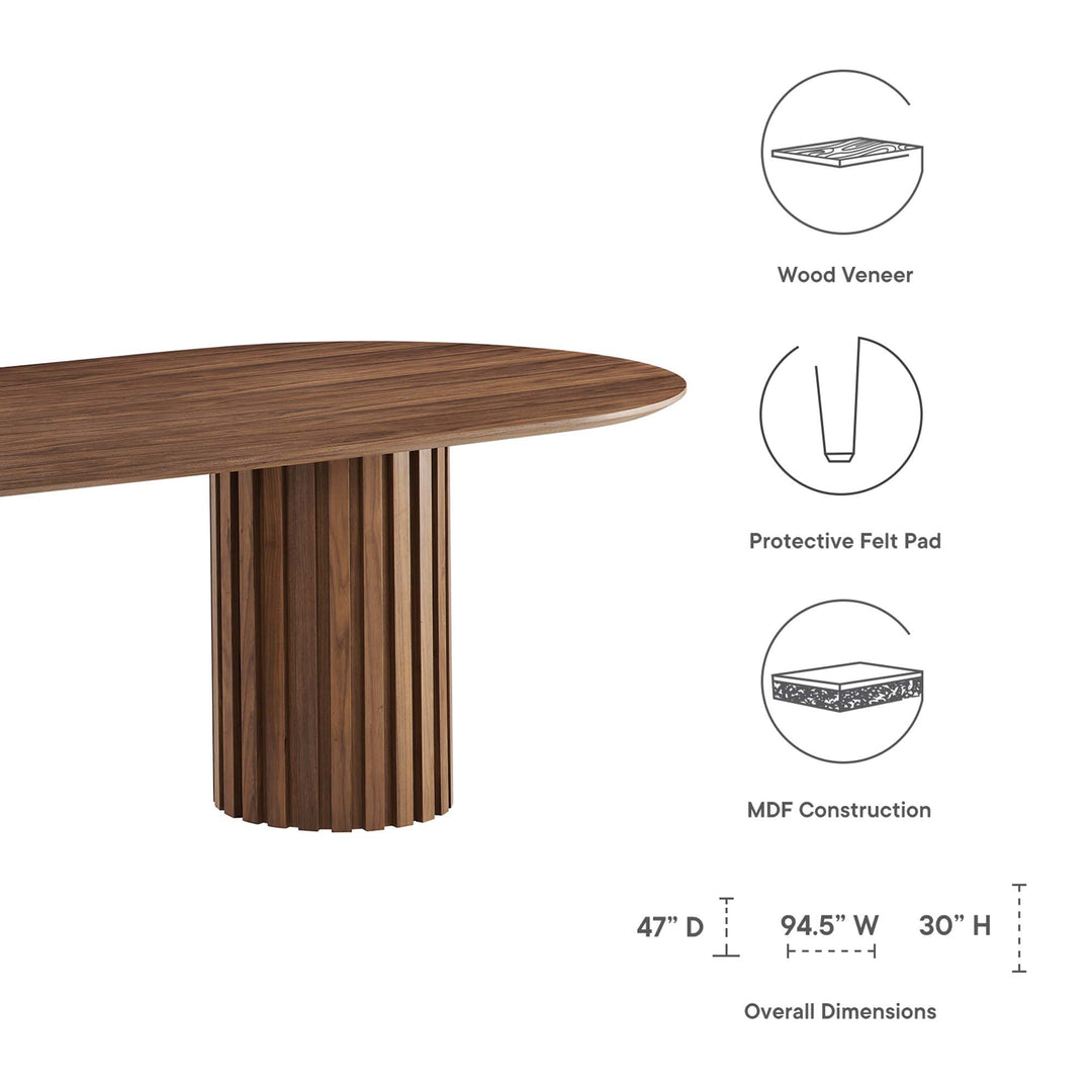 Sienna 95" Oval Dining Table