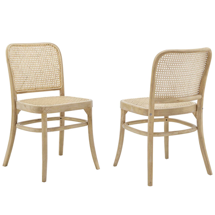 Wesley Walnut Dining Side Chair Set of 2