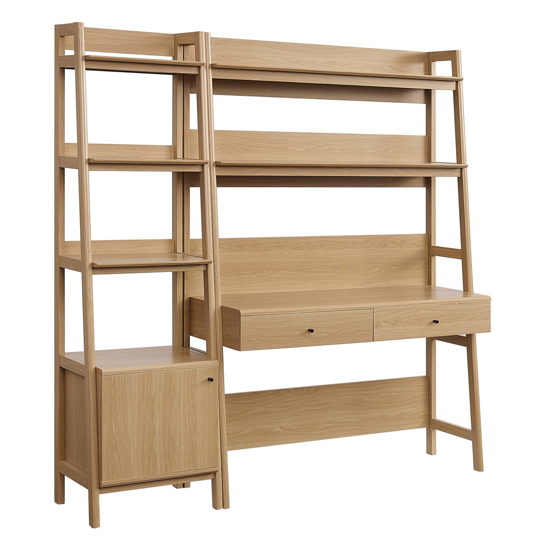 Bixby 2-Piece Workstation and Bookcase