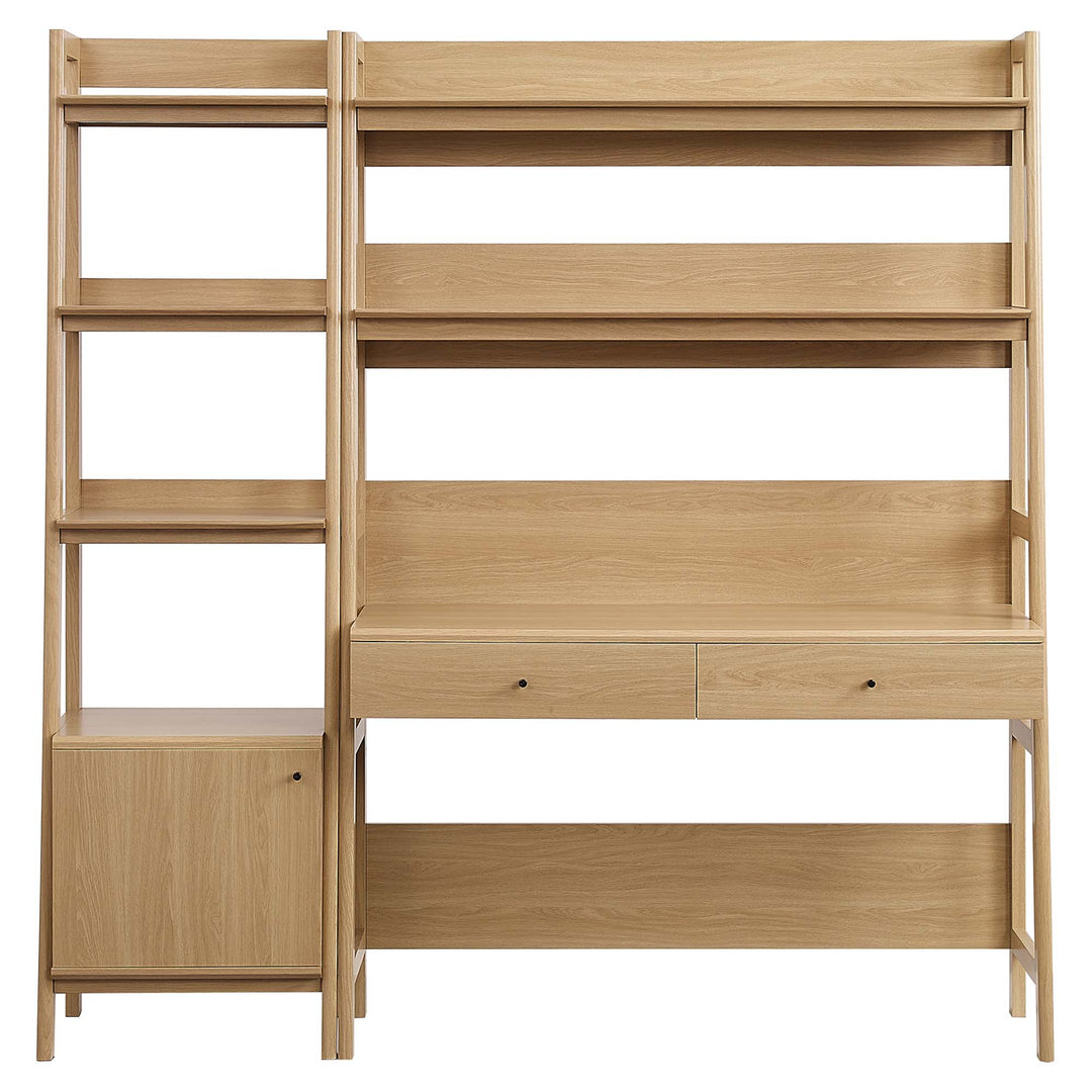 Bixby 2-Piece Workstation and Bookcase