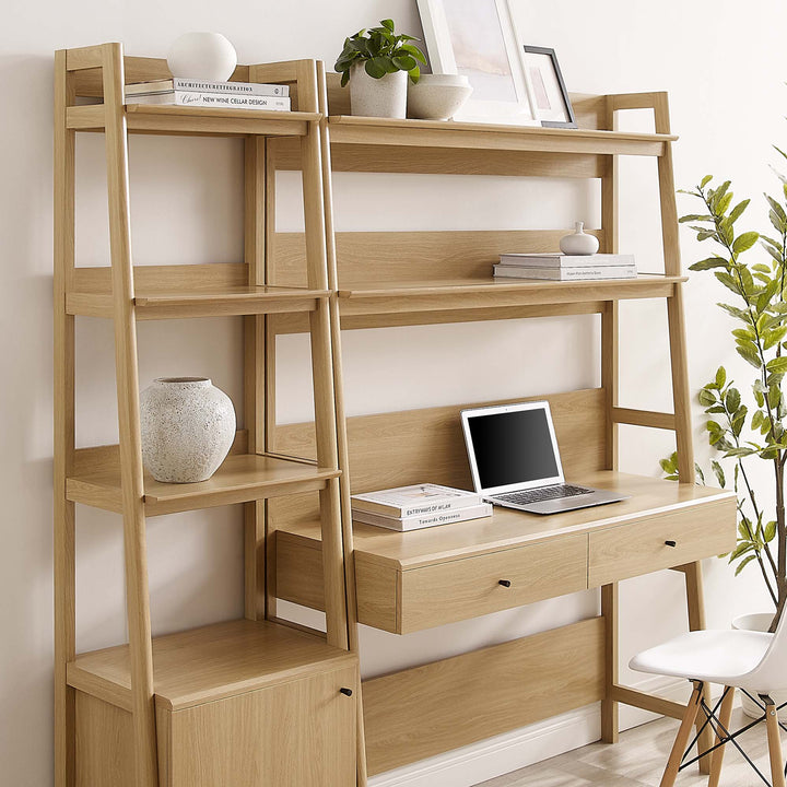 Bixby 2-Piece Workstation and Bookcase