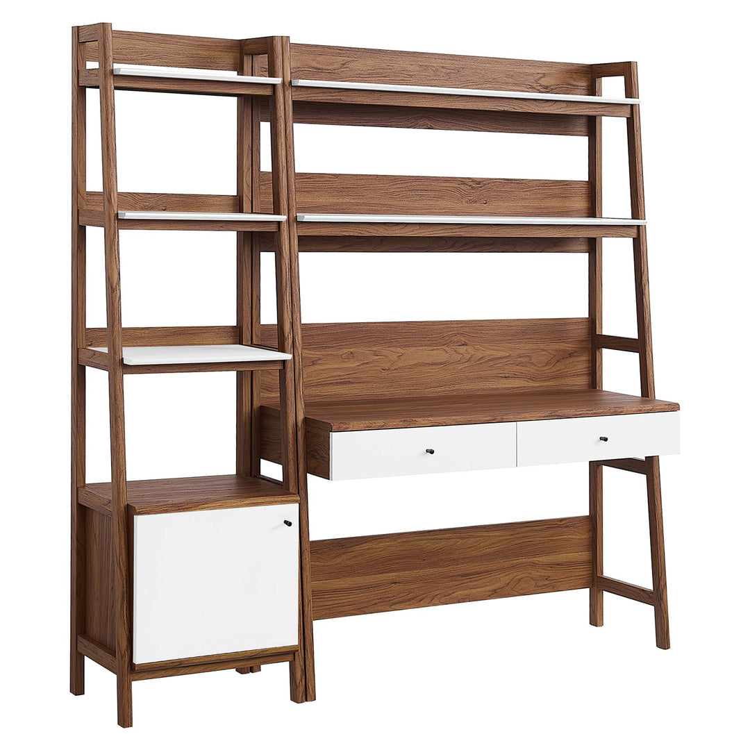 Bixby 2-Piece Workstation and Bookcase