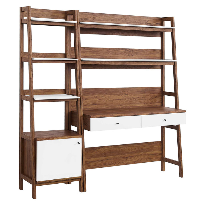 Bixby 2-Piece Workstation and Bookcase