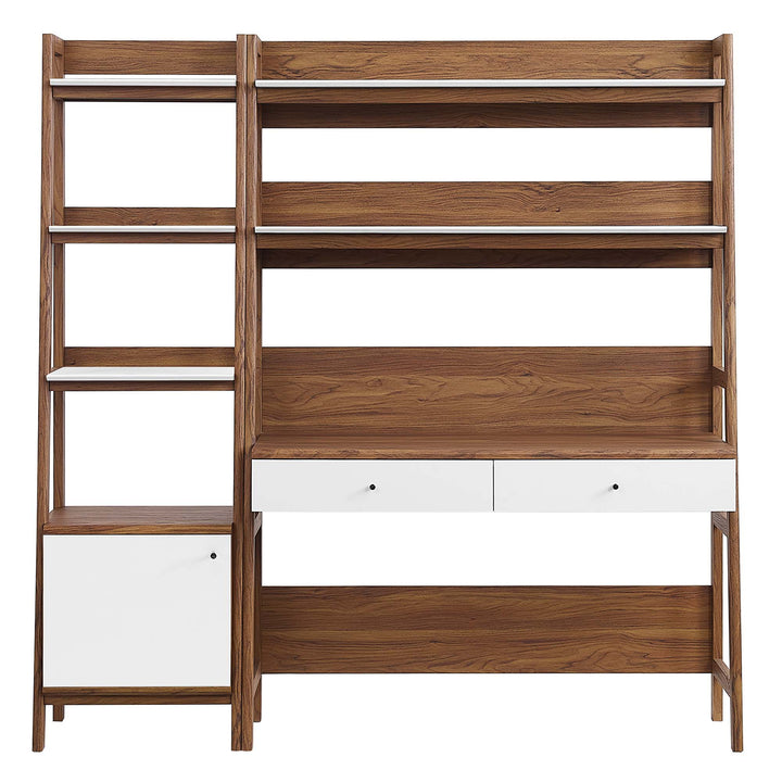 Bixby 2-Piece Workstation and Bookcase