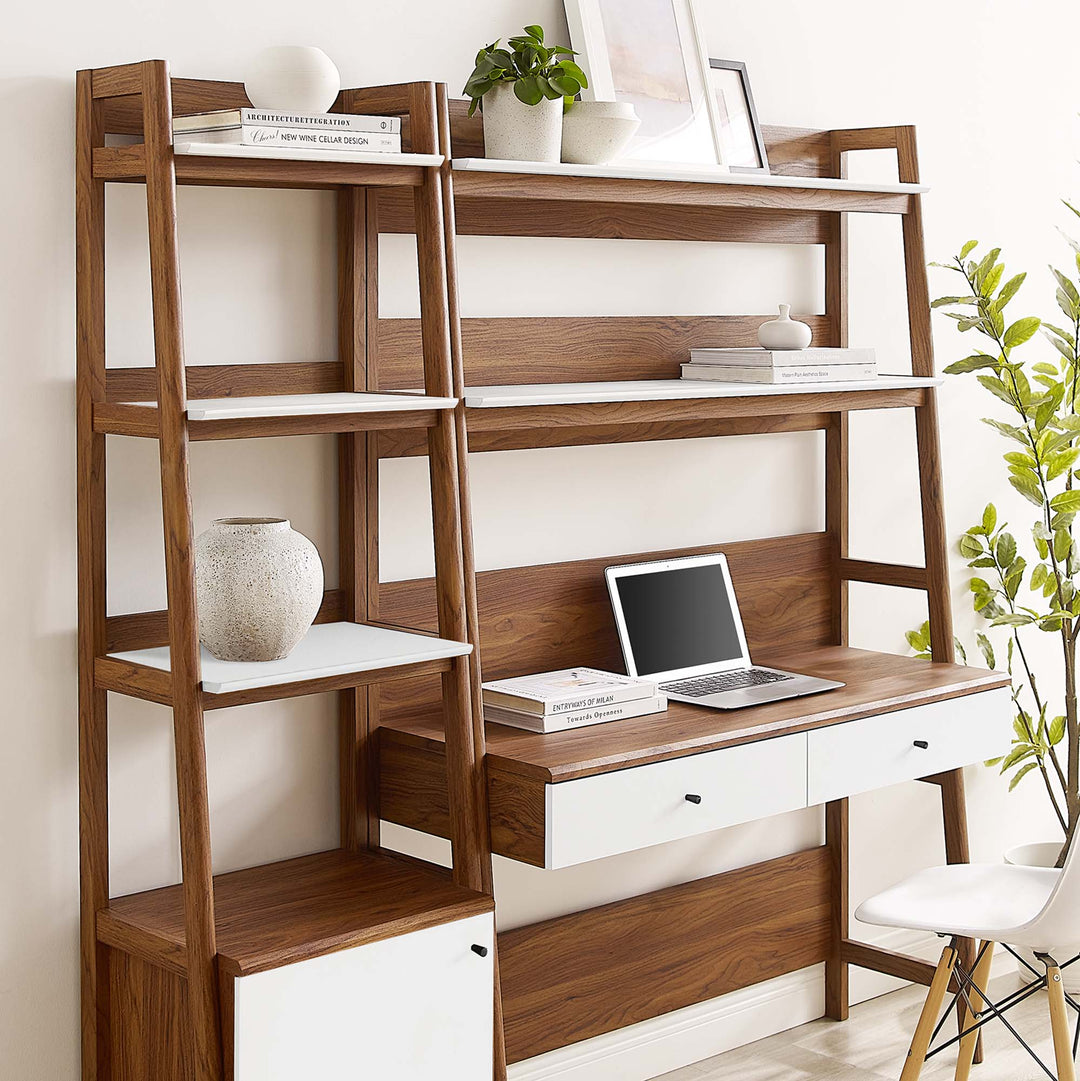 Bixby 2-Piece Workstation and Bookcase