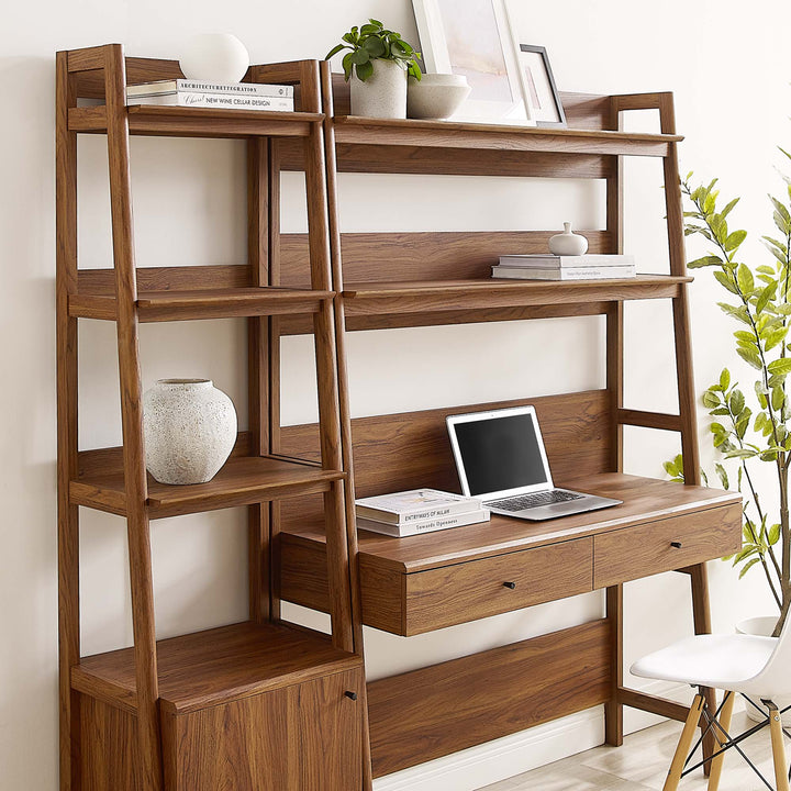 Bixby 2-Piece Workstation and Bookcase