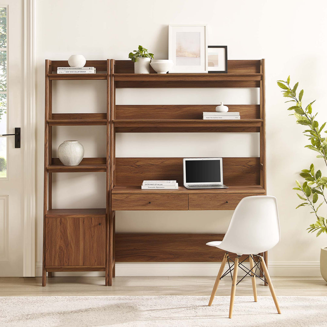 Bixby 2-Piece Workstation and Bookcase