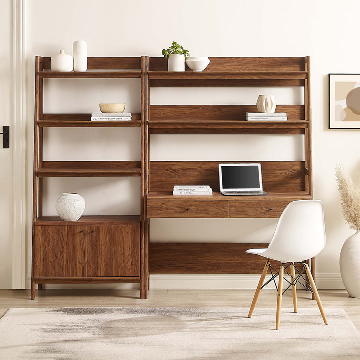 Bentley 2-Piece Writing Workspace and Bookshelf