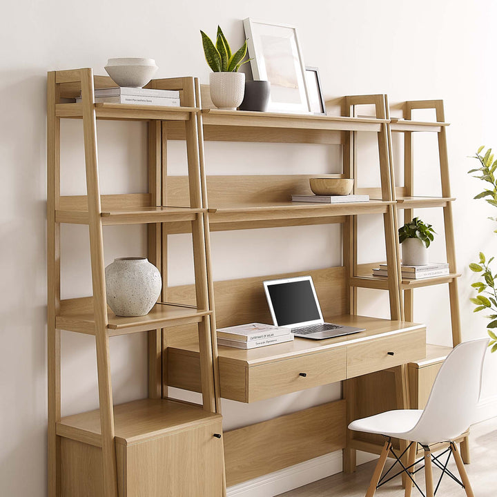 Baxter 3-Piece Workstation and Bookcase