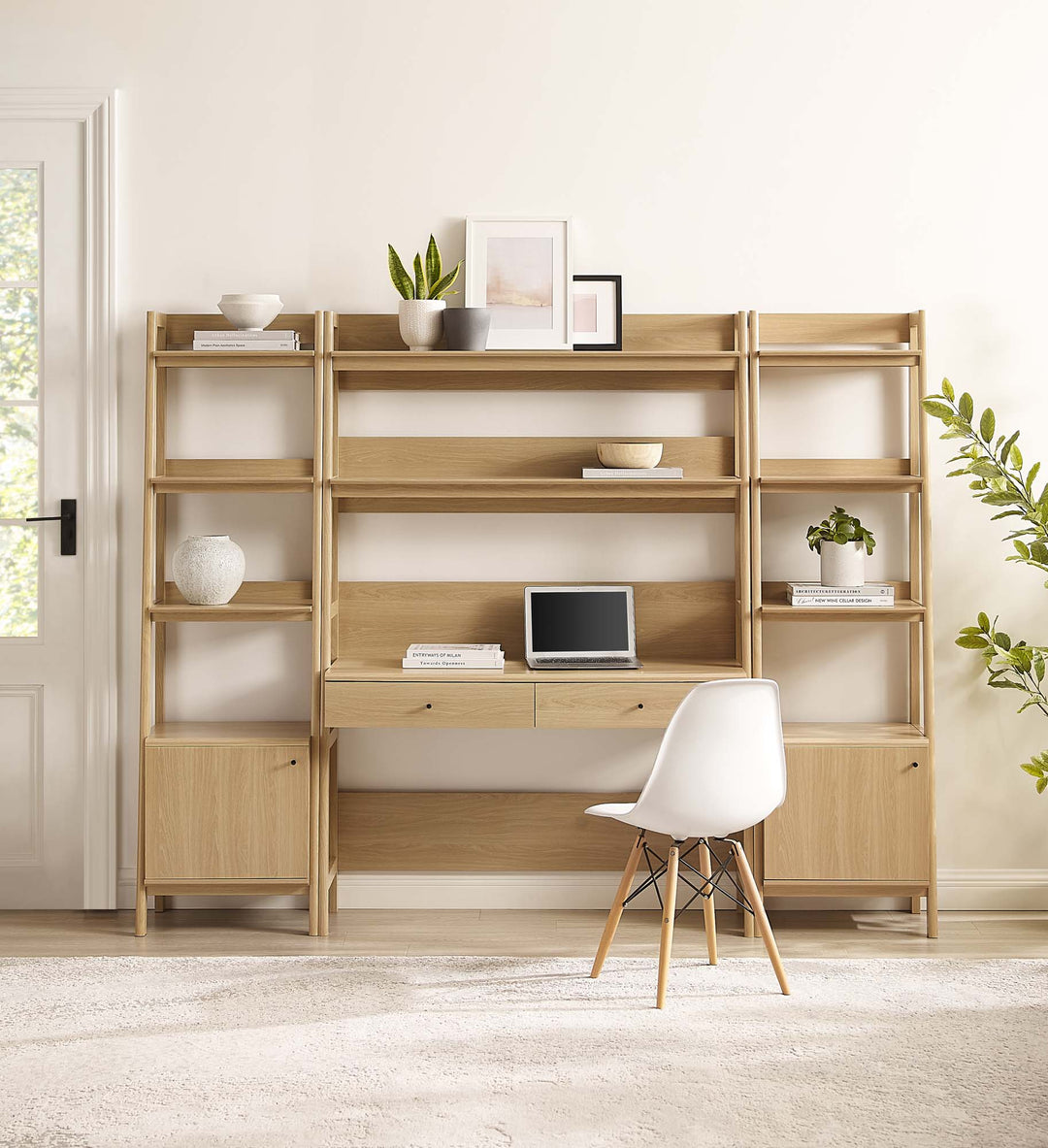 Baxter 3-Piece Workstation and Bookcase