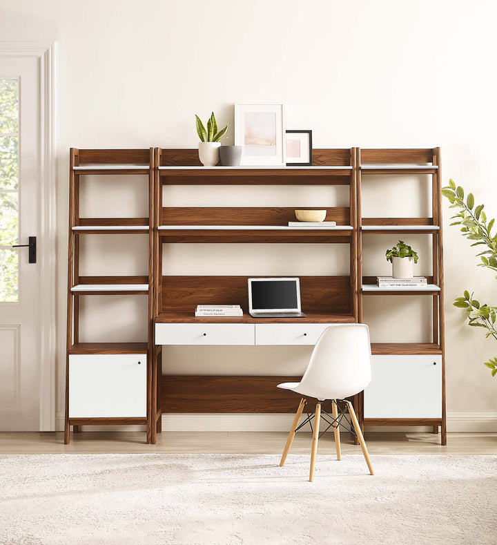 Baxter 3-Piece Workstation and Bookcase