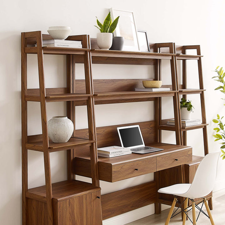 Baxter 3-Piece Workstation and Bookcase