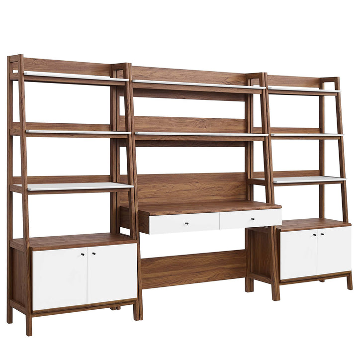 Bixby 3-Piece Workstation and Bookcase