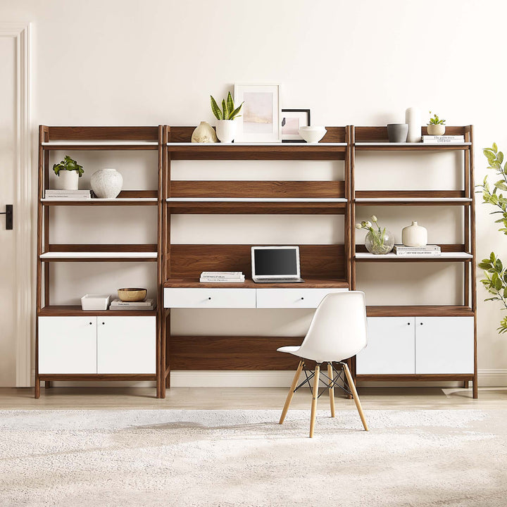 Bixby 3-Piece Workstation and Bookcase