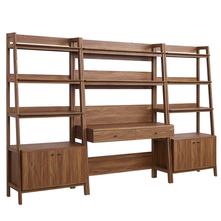 Bixby 3-Piece Workstation and Bookcase