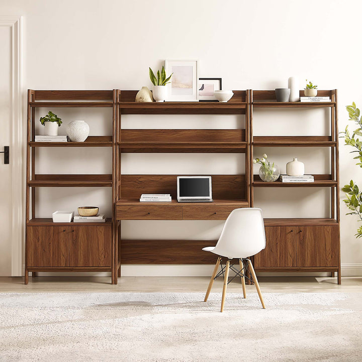 Bixby 3-Piece Workstation and Bookcase