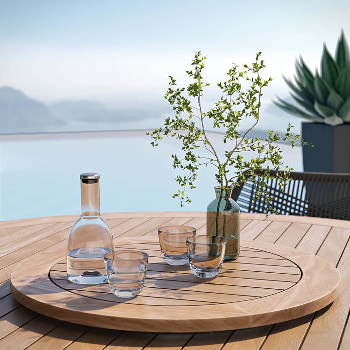 Wharfside 5-Piece Outdoor Patio Teak Wood Dining Set