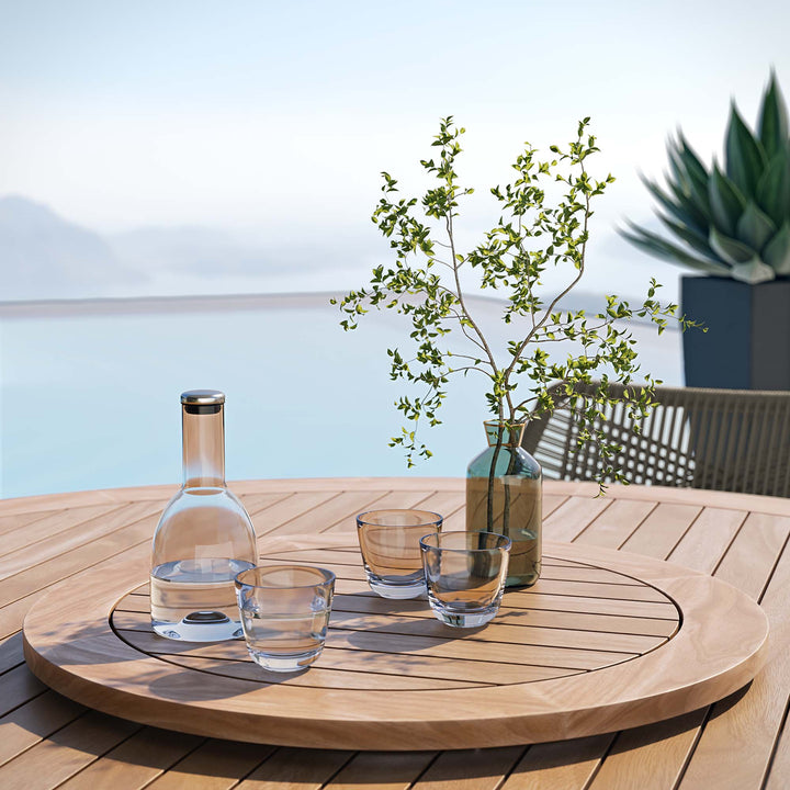 Wharfside 5-Piece Outdoor Patio Teak Wood Dining Set