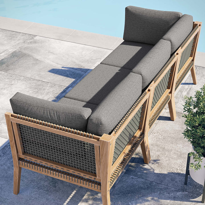 Cypress Outdoor Patio Teak Wood Couch