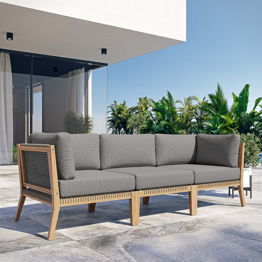 Cypress Outdoor Patio Teak Wood Couch