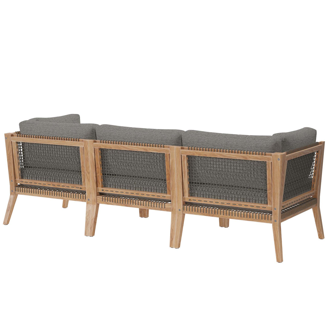 Cypress Outdoor Patio Teak Wood Couch