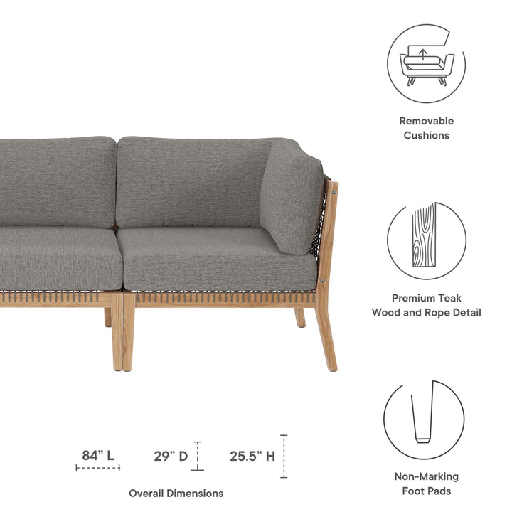 Cypress Outdoor Patio Teak Wood Couch