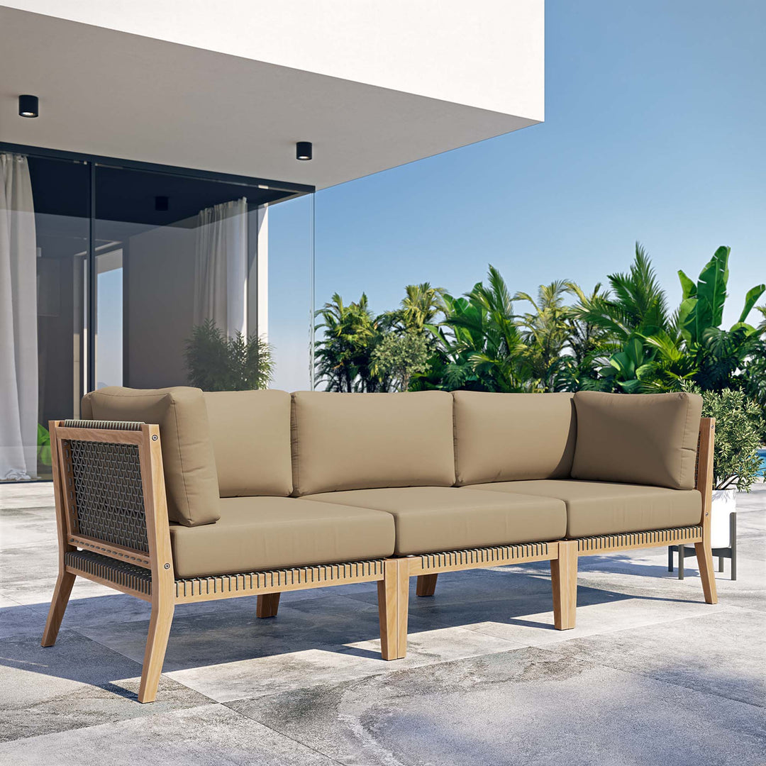 Cypress Outdoor Patio Teak Wood Couch