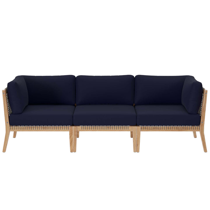 Cypress Outdoor Patio Teak Wood Couch