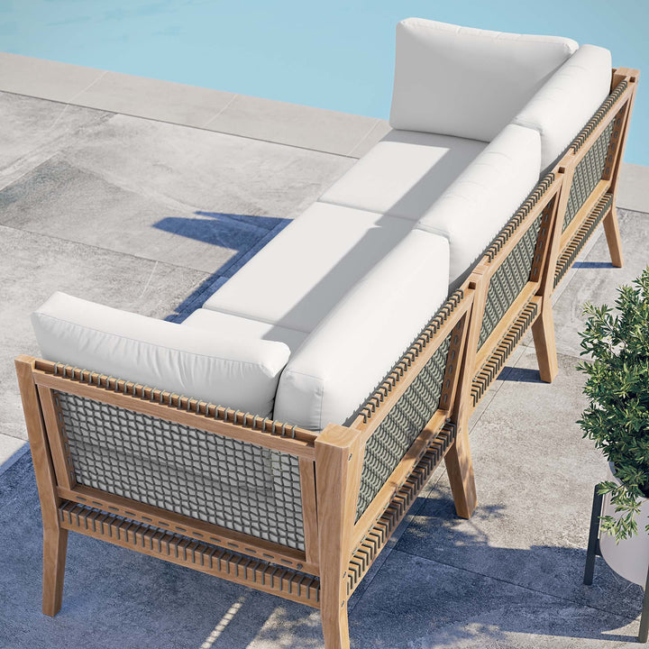 Cypress Outdoor Patio Teak Wood Couch