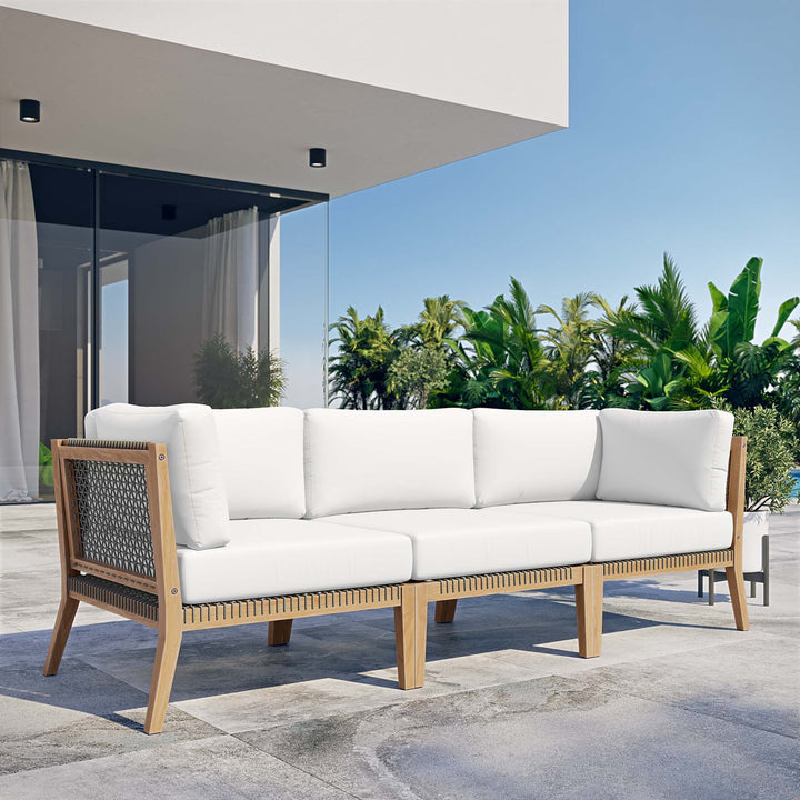 Cypress Outdoor Patio Teak Wood Couch