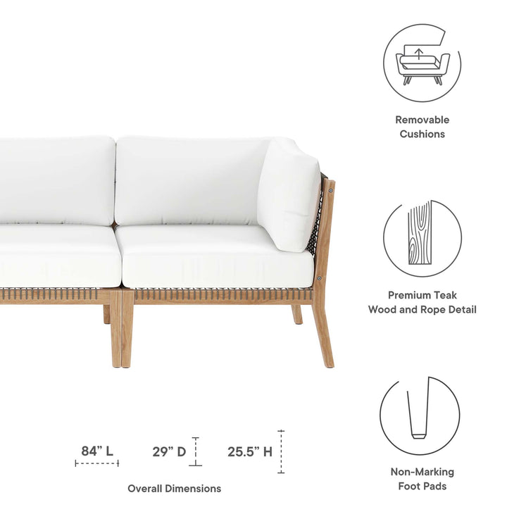 Cypress Outdoor Patio Teak Wood Couch