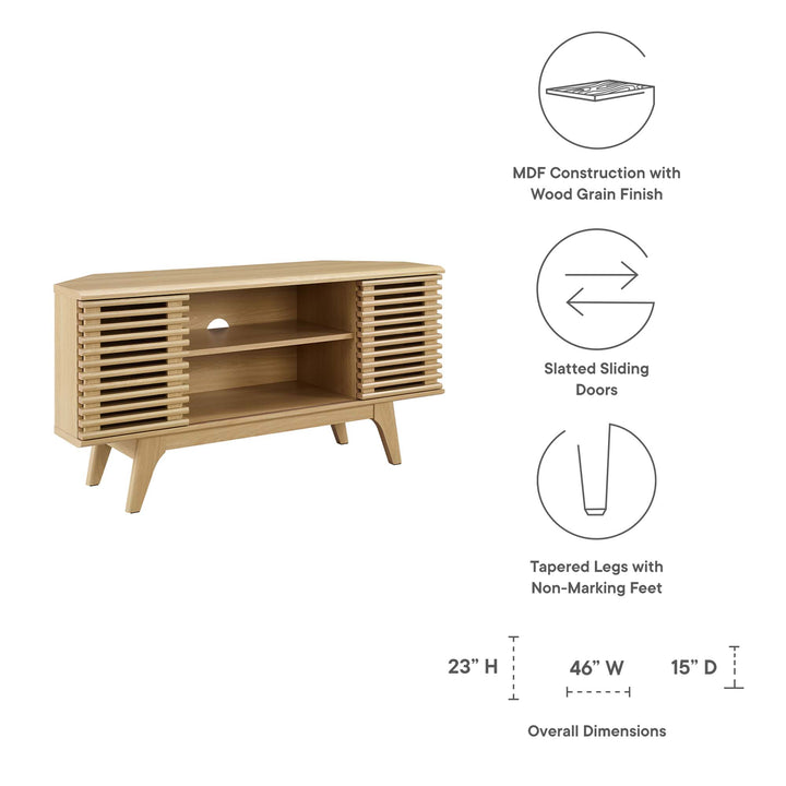 Vista 46" Corner TV Stand