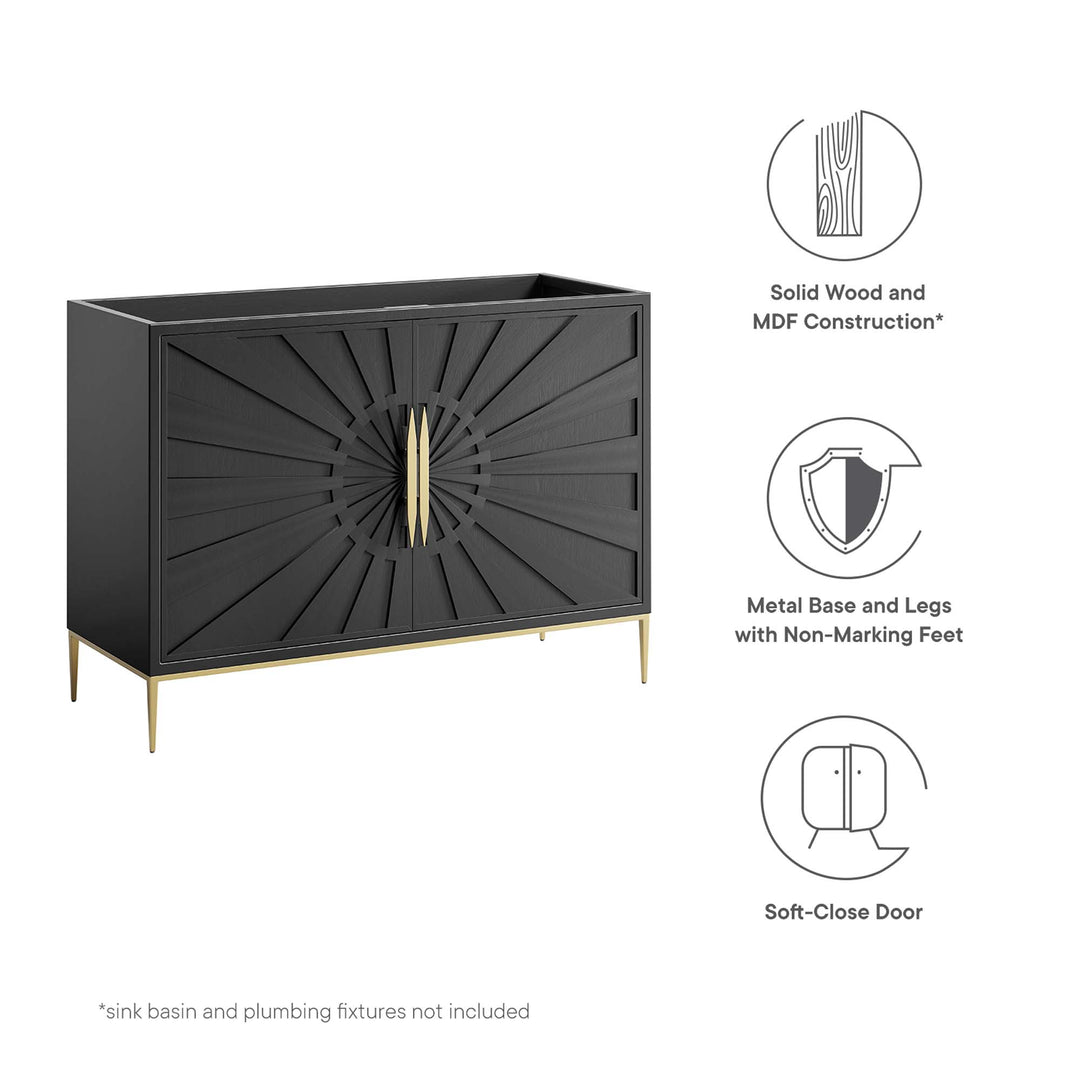 Aspire 48" Dual or Solo Sink Ready Bathroom Vanity Cabinet