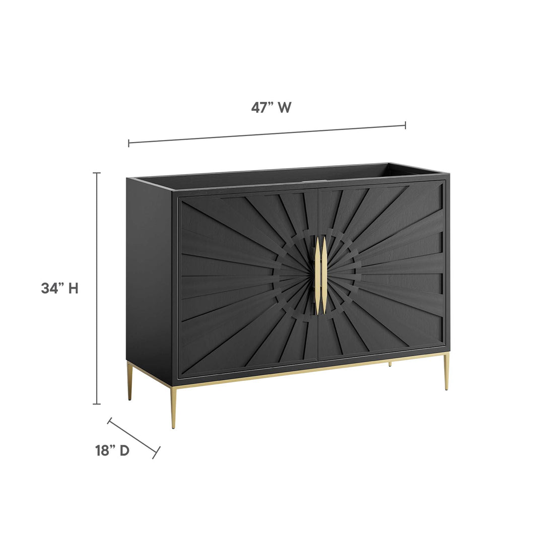 Aspire 48" Dual or Solo Sink Ready Bathroom Vanity Cabinet