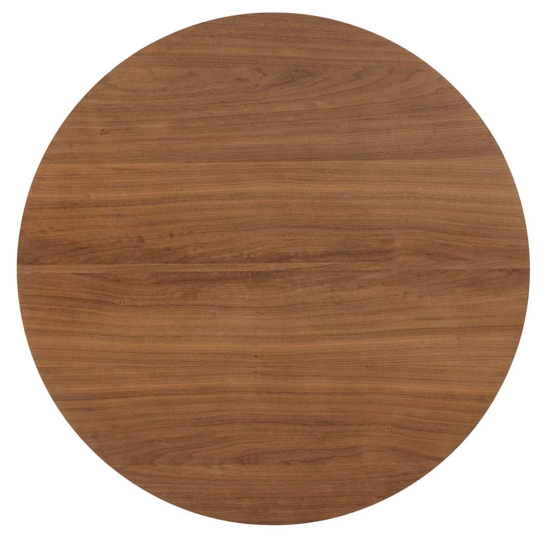 Oakwood Pedestal Dining Table Black Walnut