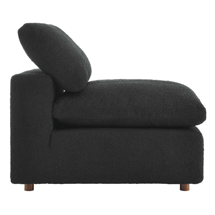 Comfort Downy Dense Boucle Fabric Chaise